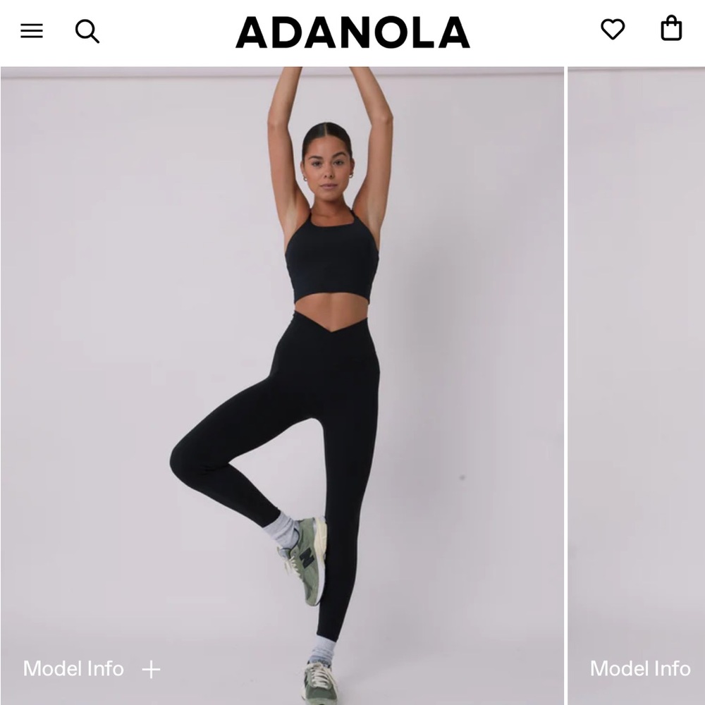 Adanola Ultimate Wrap Over Leggings - Black